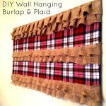Plaid & Burlap Wall Hanging — DIY