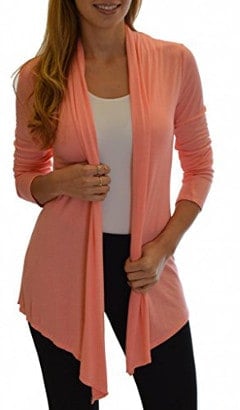 Golden Black Fashion Women's Fly Away Front Basic Cardigan