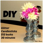 Nothing Says Bling Bling Like These Glitter Candlesticks