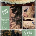DIY Burlap Christmas Tree Skirt