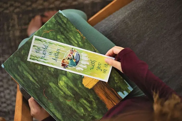 Add these I Love You bookmarks to any book-related gift for kids