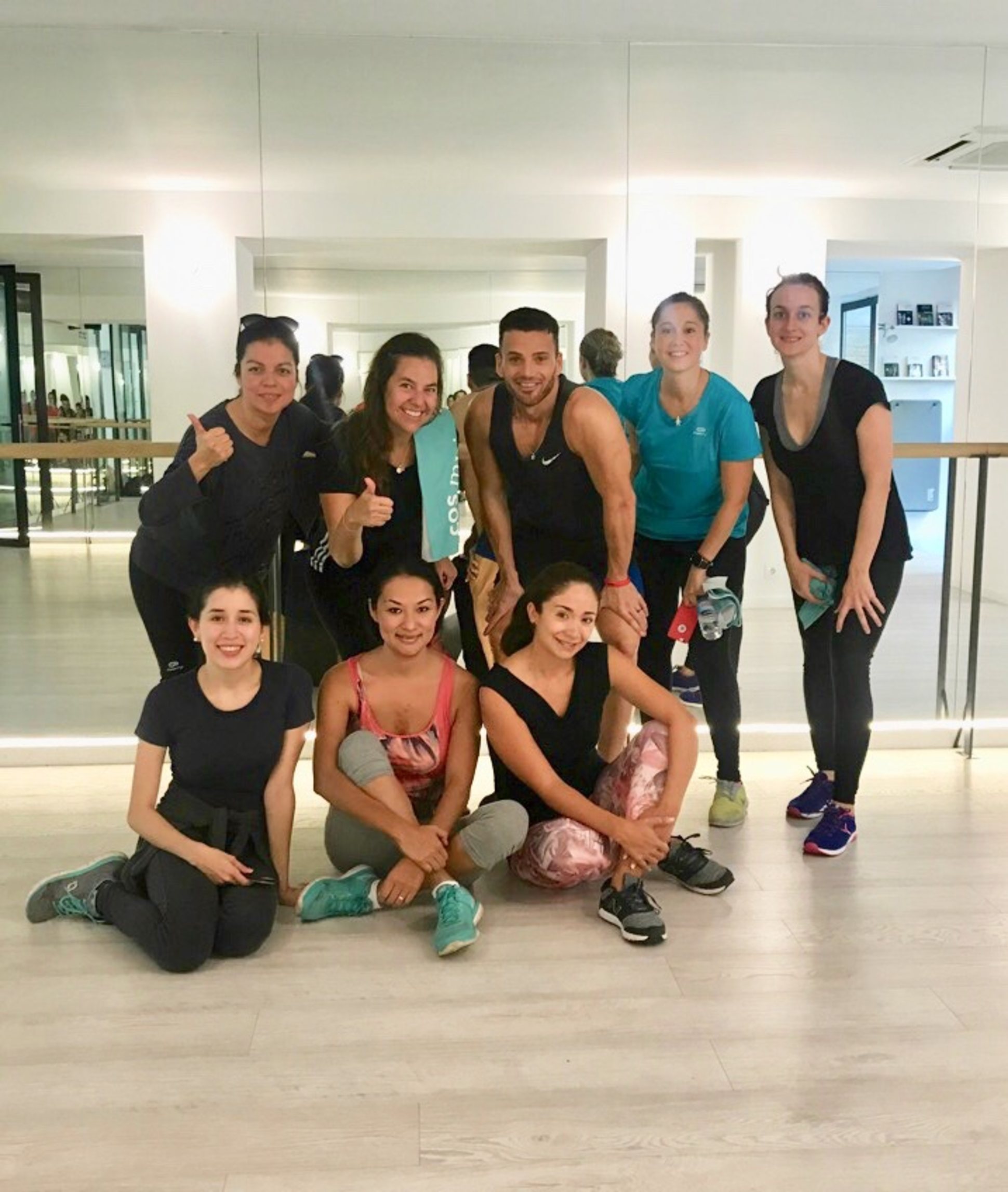 Moms at the Muments Wellness Barcelona event, Free class